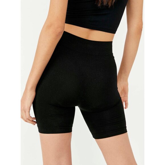 FREE PEOPLE Seamless Bike Short / Black M/L NWT - Picture 5 of 8